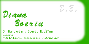 diana boeriu business card